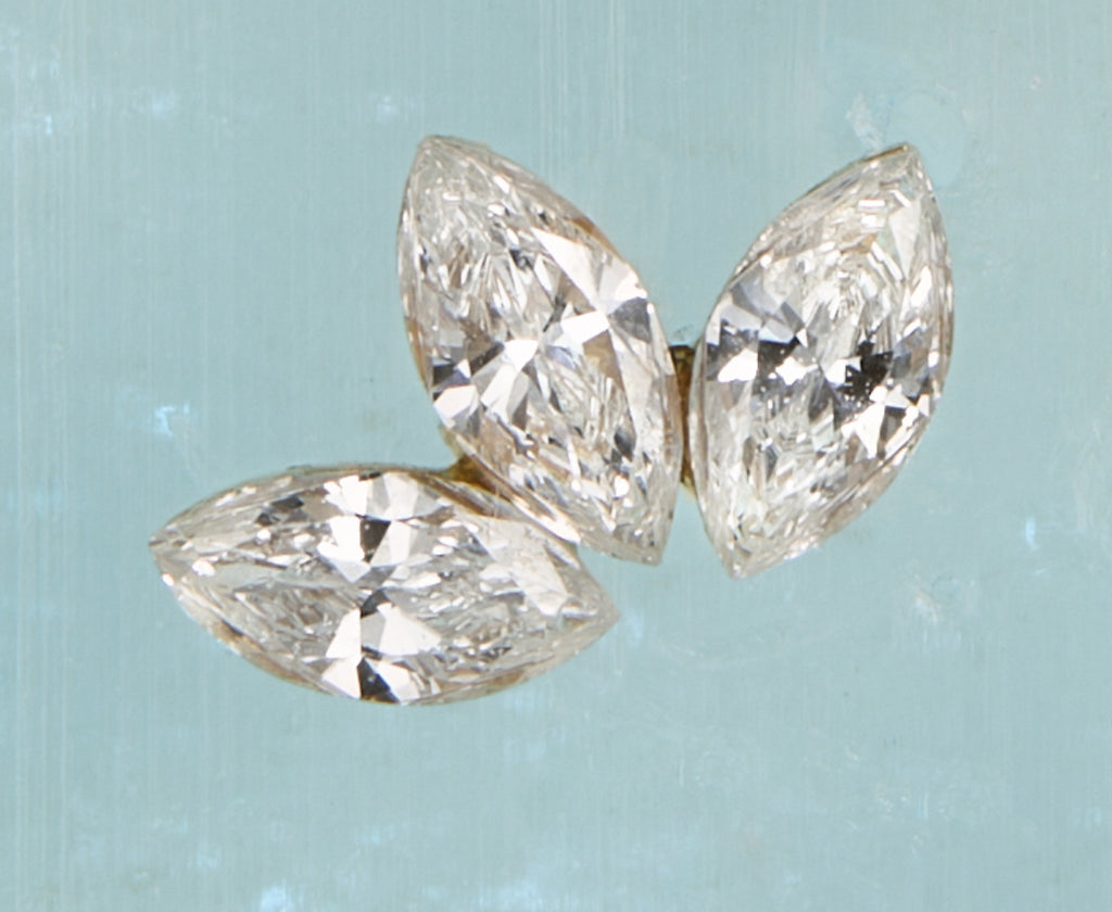 Athena - Lab-Grown Diamond 14K Solid Gold Invisible Set Labret Stud Threaded Earring
