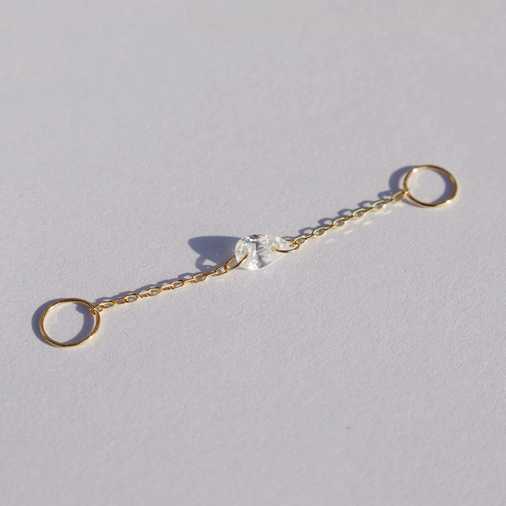 Laura 4cm Pear Chain Charm