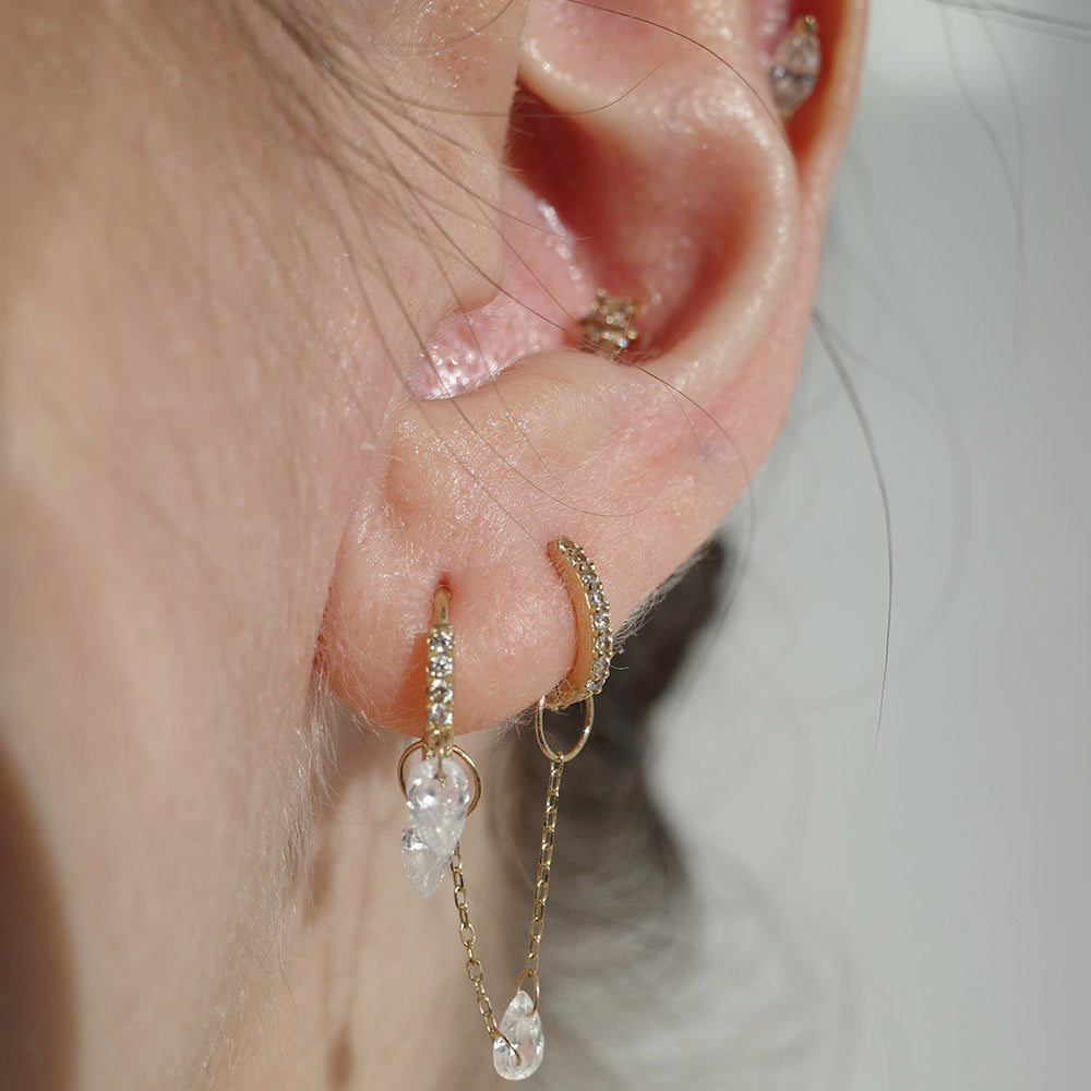 Laura 4cm Pear Chain Charm